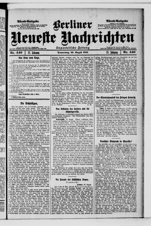 Berliner Neueste Nachrichten vom 29.08.1912