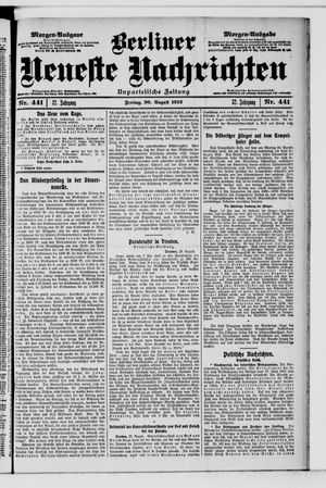 Berliner Neueste Nachrichten on Aug 30, 1912