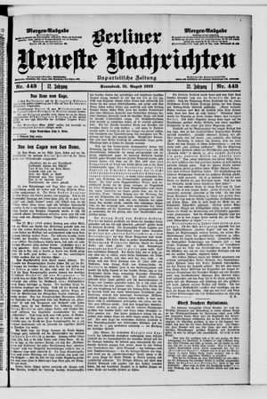 Berliner Neueste Nachrichten vom 31.08.1912