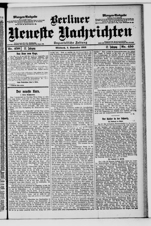 Berliner Neueste Nachrichten vom 04.09.1912