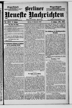 Berliner Neueste Nachrichten vom 06.09.1912