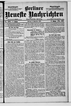 Berliner Neueste Nachrichten on Sep 6, 1912