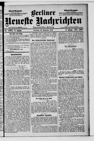 Berliner Neueste Nachrichten vom 10.09.1912