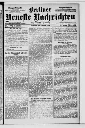 Berliner Neueste Nachrichten vom 12.09.1912
