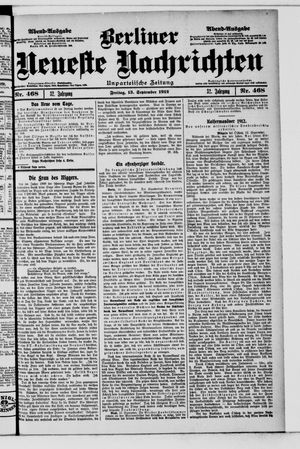 Berliner Neueste Nachrichten vom 13.09.1912
