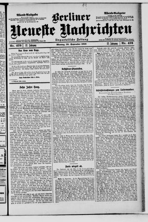 Berliner Neueste Nachrichten vom 16.09.1912