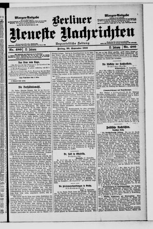 Berliner Neueste Nachrichten vom 20.09.1912