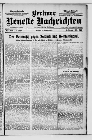 Berliner Neueste Nachrichten vom 11.10.1912