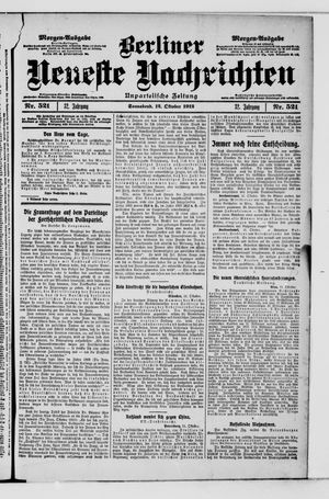 Berliner Neueste Nachrichten vom 12.10.1912