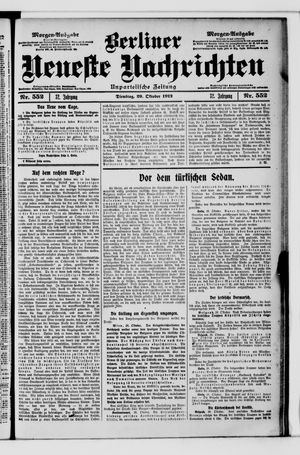 Berliner Neueste Nachrichten vom 29.10.1912