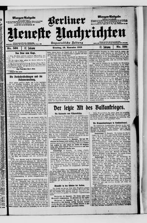 Berliner Neueste Nachrichten vom 19.11.1912