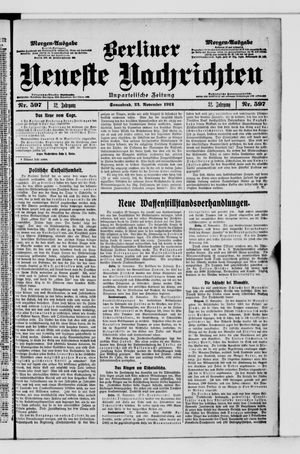 Berliner Neueste Nachrichten vom 23.11.1912