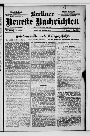 Berliner Neueste Nachrichten vom 29.11.1912