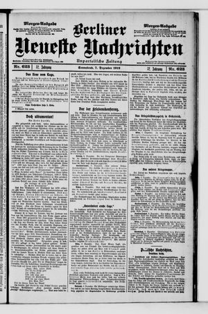 Berliner Neueste Nachrichten vom 07.12.1912