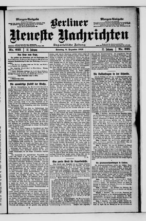 Berliner Neueste Nachrichten vom 08.12.1912