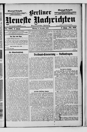 Berliner Neueste Nachrichten vom 09.12.1912