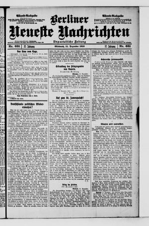 Berliner Neueste Nachrichten vom 11.12.1912