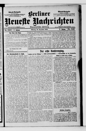 Berliner Neueste Nachrichten vom 16.12.1912