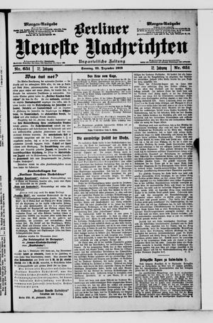 Berliner Neueste Nachrichten vom 22.12.1912