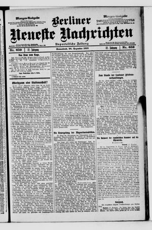Berliner Neueste Nachrichten vom 28.12.1912