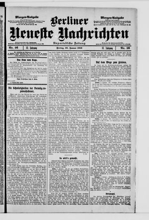 Berliner Neueste Nachrichten on Jan 10, 1913