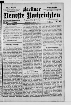 Berliner Neueste Nachrichten vom 16.01.1913