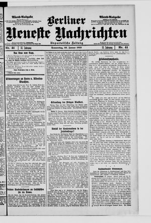 Berliner Neueste Nachrichten vom 23.01.1913