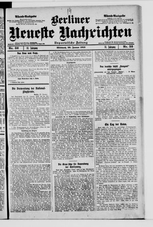 Berliner neueste Nachrichten vom 29.01.1913