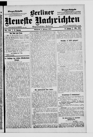 Berliner Neueste Nachrichten on Feb 5, 1913