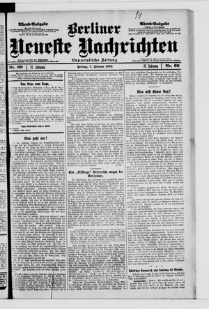 Berliner Neueste Nachrichten vom 07.02.1913
