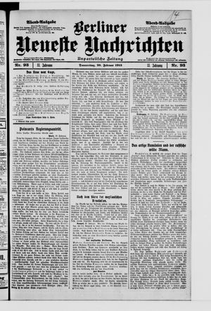 Berliner Neueste Nachrichten on Feb 20, 1913