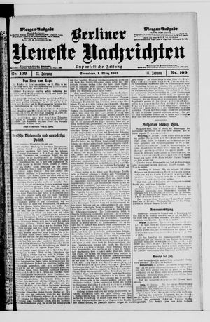 Berliner Neueste Nachrichten on Mar 1, 1913