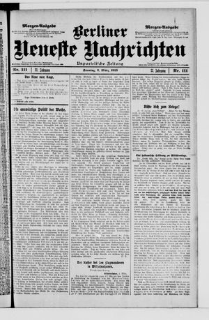 Berliner Neueste Nachrichten vom 02.03.1913