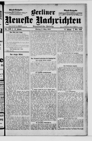 Berliner neueste Nachrichten vom 03.03.1913