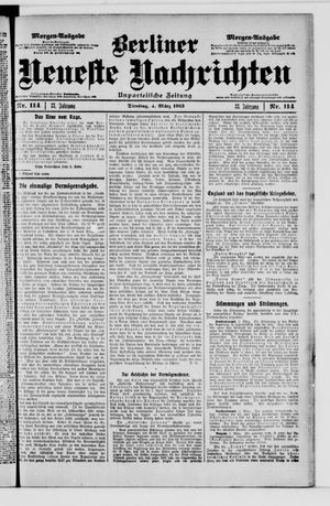 Berliner neueste Nachrichten on Mar 4, 1913
