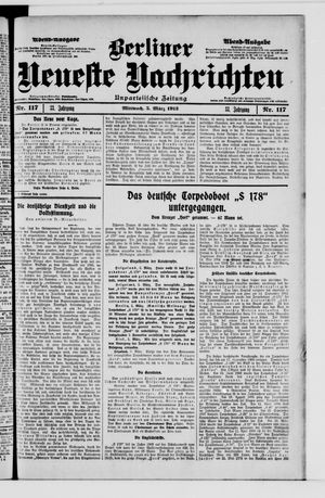 Berliner Neueste Nachrichten vom 05.03.1913