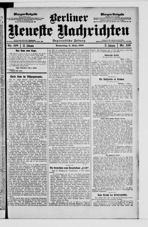 Berliner neueste Nachrichten vom 06.03.1913