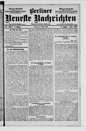 Berliner neueste Nachrichten vom 07.03.1913