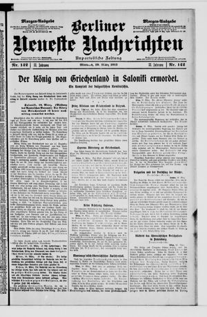 Berliner Neueste Nachrichten vom 19.03.1913
