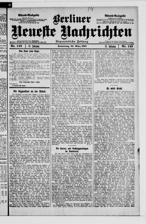 Berliner Neueste Nachrichten on Mar 20, 1913