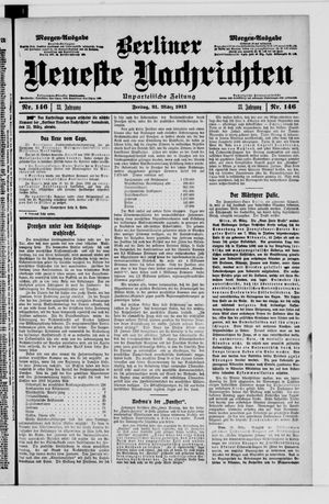 Berliner neueste Nachrichten vom 21.03.1913