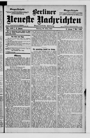 Berliner Neueste Nachrichten vom 23.03.1913