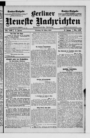 Berliner Neueste Nachrichten vom 25.03.1913