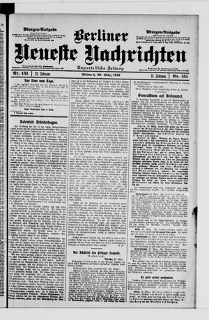 Berliner Neueste Nachrichten vom 26.03.1913