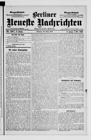 Berliner neueste Nachrichten vom 30.03.1913