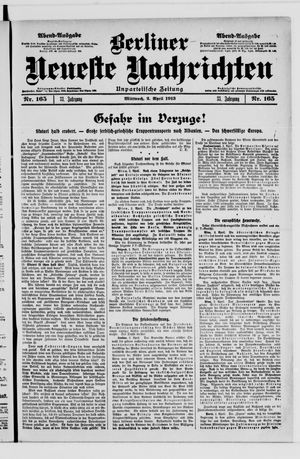 Berliner Neueste Nachrichten on Apr 2, 1913