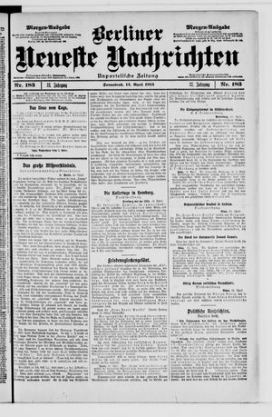 Berliner neueste Nachrichten on Apr 12, 1913