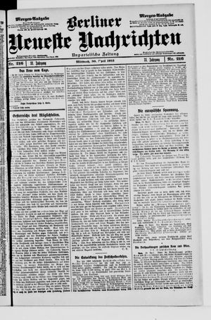 Berliner Neueste Nachrichten vom 30.04.1913