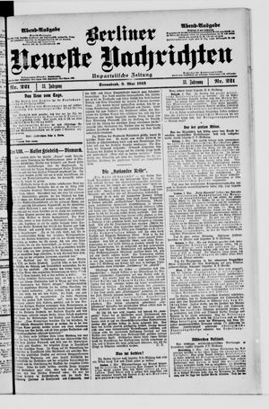 Berliner Neueste Nachrichten vom 03.05.1913
