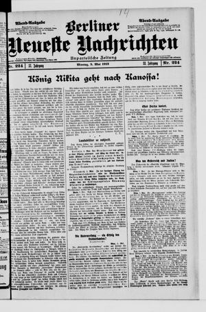 Berliner neueste Nachrichten vom 05.05.1913